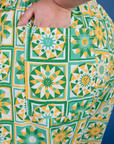 Drop Pocket Cargo Pants - Spring Quilt Print