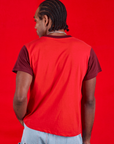 Vintage Tee in Cherry Soda back view on Jerrod