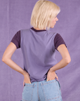 Vintage Tee in Grape Soda back view on Madeline