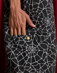 Drop Pocket Cargo Pants in Spider Webs close up of side leg pocket