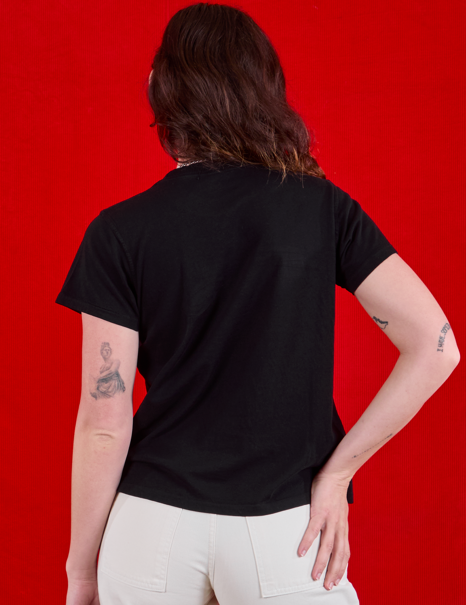 I love LA Tourist Tee back view on Alex