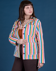 Stripe Work Jacket in Rainbow Stripe on Sydney