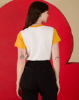 Back view of Vintage Tee in Devil Lovers on Alex