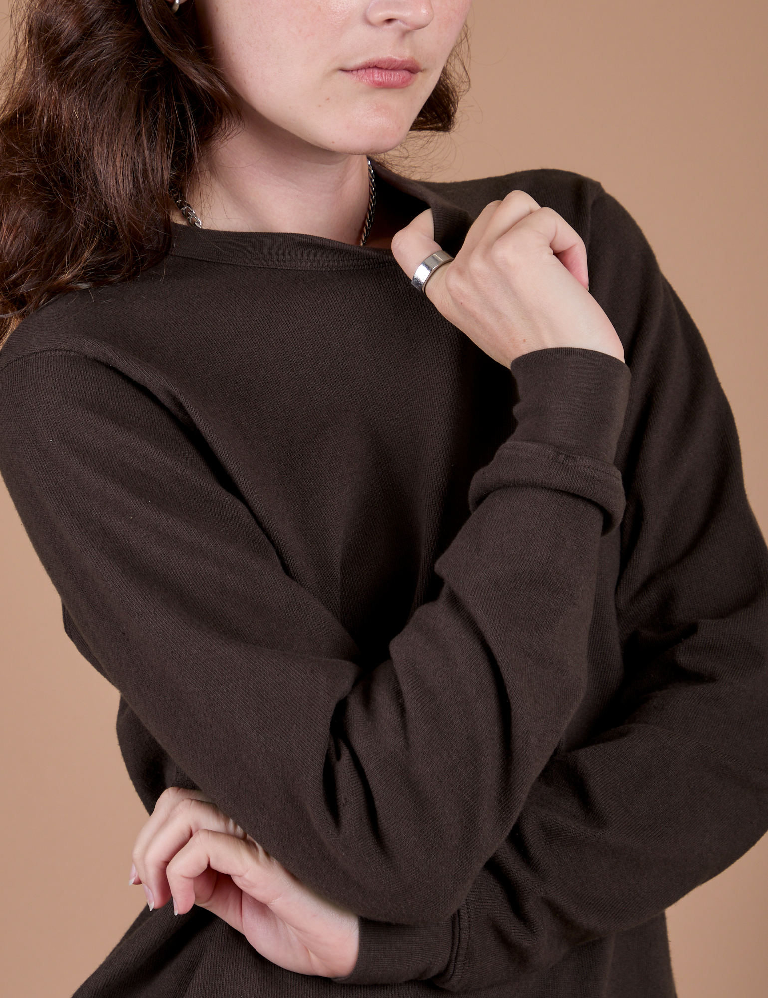 Long Sleeve Burly Tee - Espresso Brown