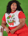 Anniversary Tee in Strawbaby on Morgan