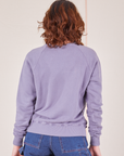 Bill Ogden's Sun Baby Crew in Faded Grape back view on Alex