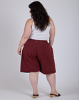 Drawstring Shorts - Red Wine
