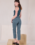 Railroad Carpenter Jeans in Baby Blue back view on Alex