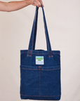 Denim Everyday Tote Bag in Dark Wash