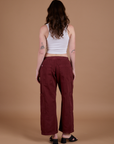 Drop Pocket Cargo Pants - Red Wine