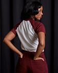 Raglan Tee in Clown back view on Kandia