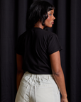 Vintage Tee in Moon & Witch back view on Kandia