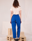 Back view of Heritage Trousers in Royal Blue on Alex