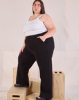 Easy Western Pants in Basic Black side view on Marielena