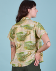 Pantry Button-Up in Ocean and Sky back view on Alex