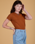 The Organic Vintage Tee - Burnt Terracotta