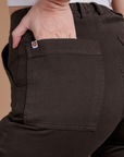 Organic Work Pants - Espresso Brown