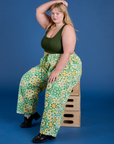 Drop Pocket Cargo Pants - Spring Quilt Print