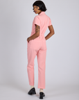 Short Sleeve Jumpsuit - Baby Pink