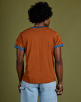 Vintage Ringer Tee - Burnt Terracotta