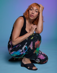 Work Pants in Rainbow Magic Waters worn by Tiara