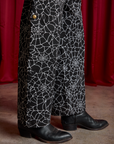 Drop Pocket Cargo Pants in Spider Webs side leg close up