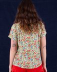 Off-White Strawberry Pantry Button-Up back view on Alex