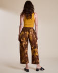 Magic Waters Drop Pocket Pants in Honey Brown back view on Alex