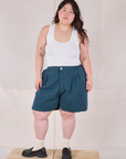 Trouser Shorts - Lagoon