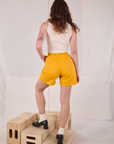 Trouser Shorts - Mustard Yellow