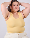 Tank Top in Butter Yellow worn by Ashley