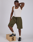 Drawstring Shorts - Surplus Green