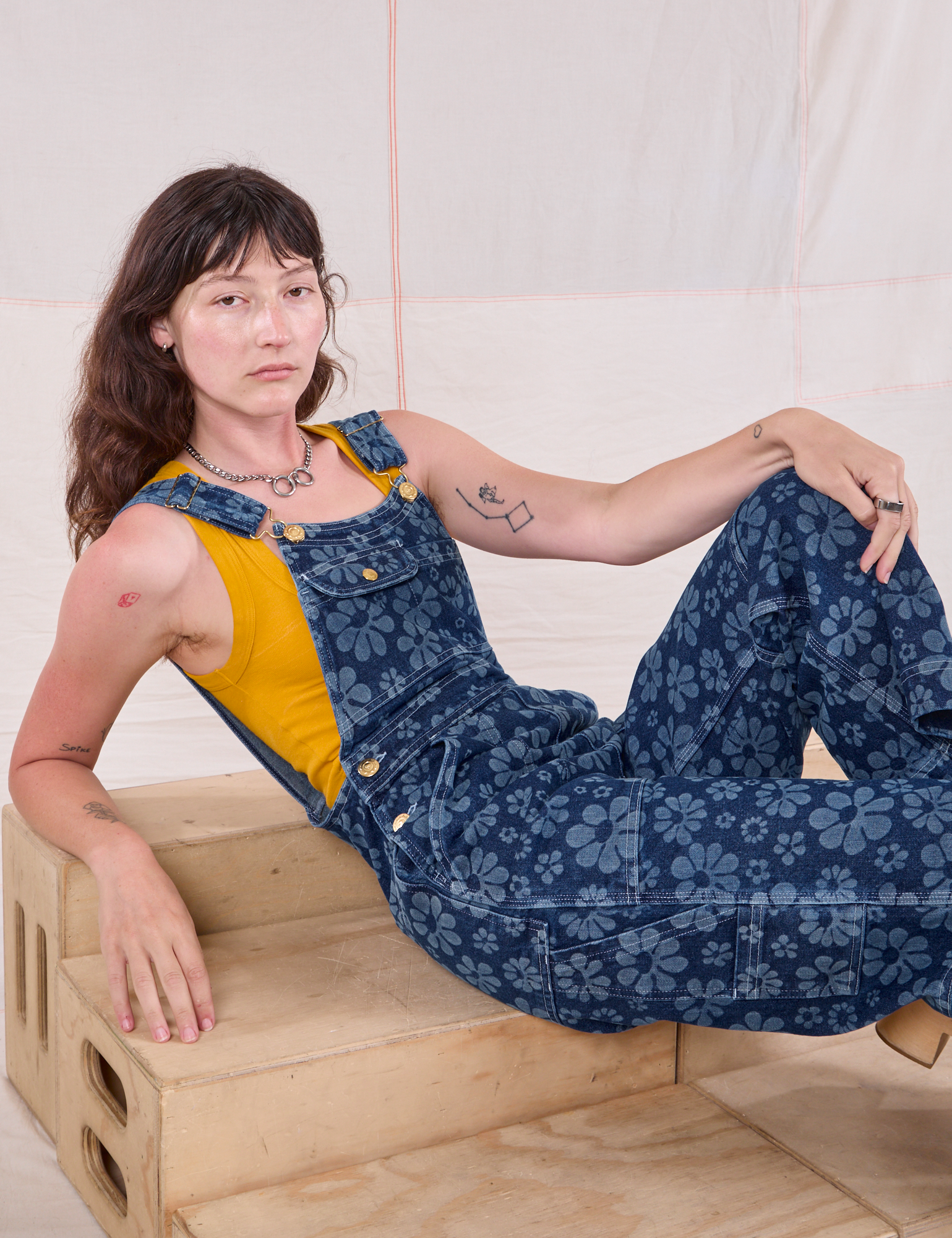 Carpenter Overalls in Lazy Daisy on Alex