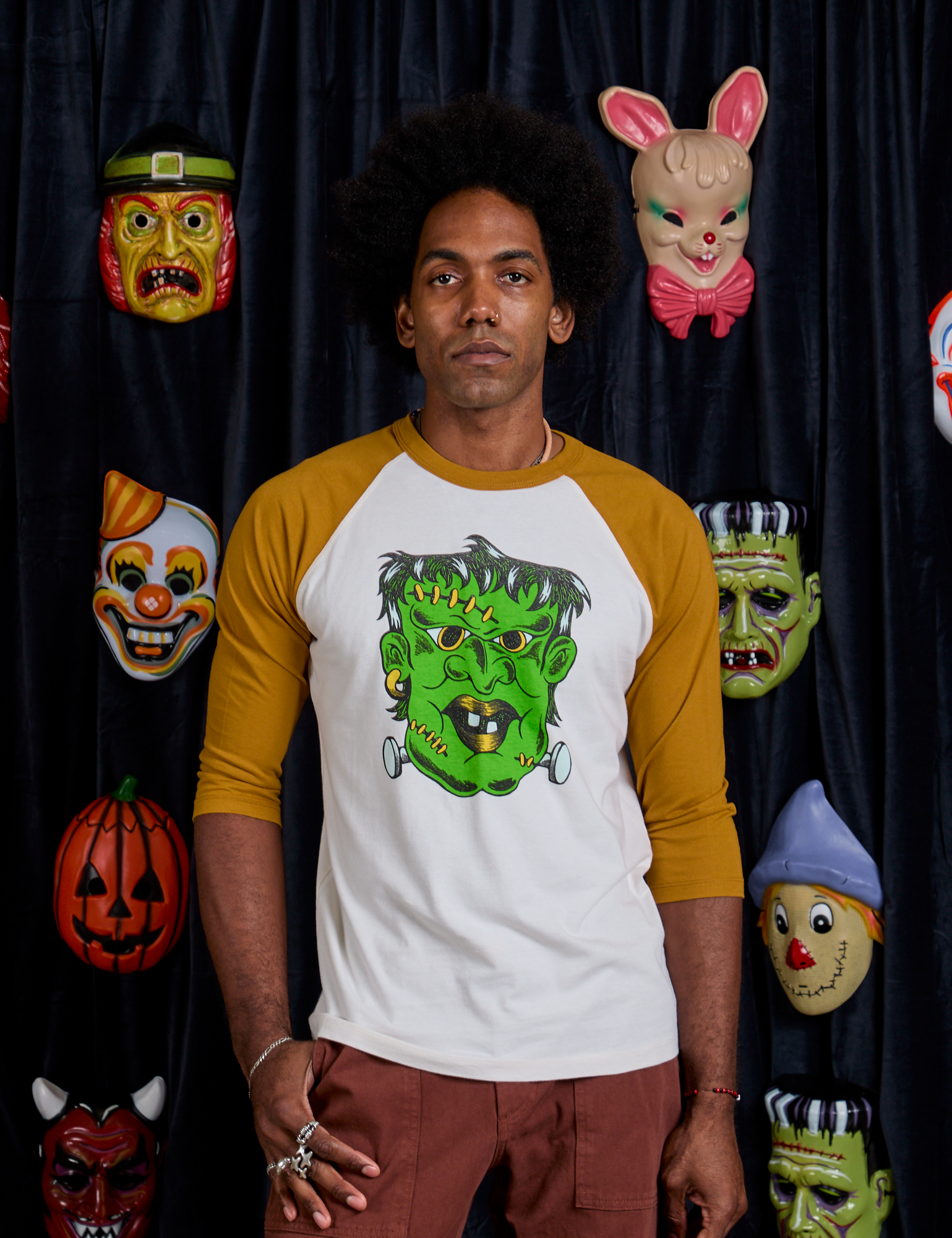 Raglan Tee in Frankenstein on Jerrod