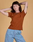 The Organic Vintage Tee - Burnt Terracotta