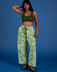 Drop Pocket Cargo Pants - Spring Quilt Print