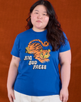 Ashley is 5'7" and wearing L BBP Tiger Tee