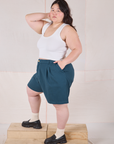 Trouser Shorts - Lagoon