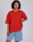 Burly Jersey - Mustang Red