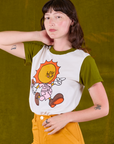 Anniversary Tee in Walkin' On Sun Baby on Alex