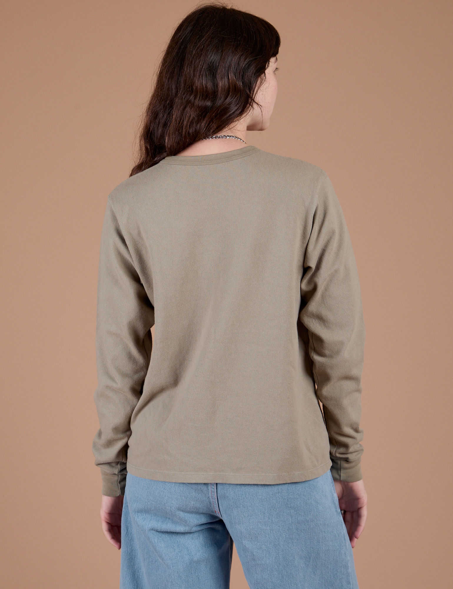 Long Sleeve Burly Tee - Khaki Grey