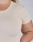 Cropped Baby Tee - Vintage Off-White