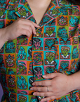 *PRE-ORDER* - Short Sleeve Jumpsuit - Halloween Icons