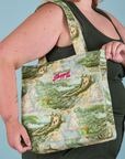 Ocean and Sky Printed Shopper Tote worn by Juliet