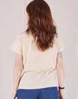 Organic Vintage Tee in Vintage Tee Off-White back view on Hana