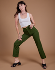 Organic Work Pants - Evergreen
