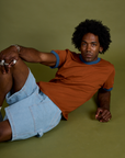 Vintage Ringer Tee - Burnt Terracotta
