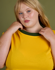 Vintage Ringer Tee - Sunshine Yellow