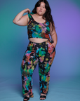 Rainbow Magic Waters Cropped Tank and matching Cropped Tank on Ashley