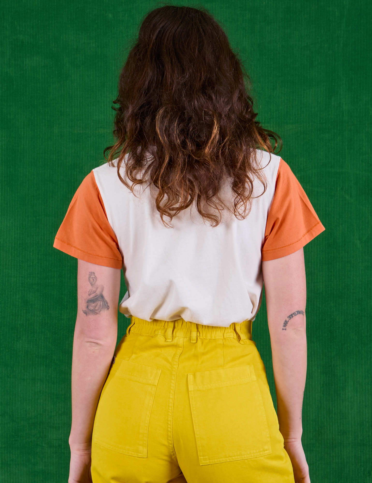 Hollywood Tourist Tee back view on Alex